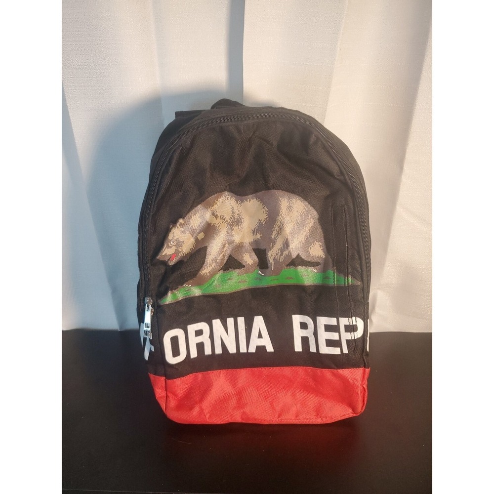California Republic Flag Bear Backpack